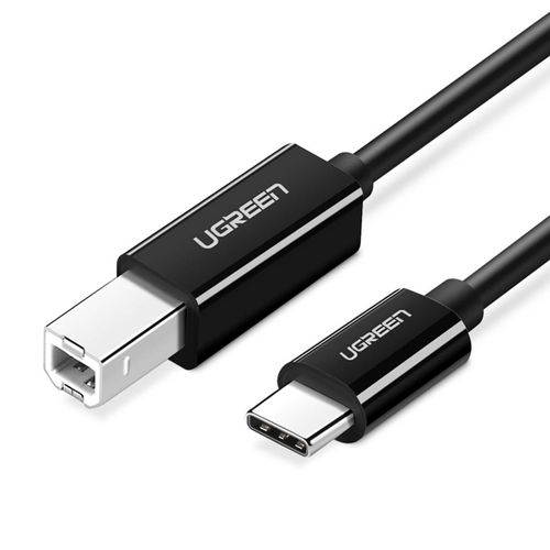 Kabel UGREEN USB-C to USB-B 2.0 Printer, 2m, crni slika 1