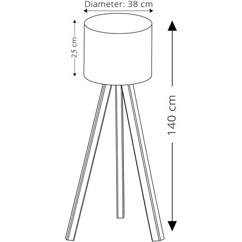 AYD-1565 Yellow
Brown Floor Lamp slika 3