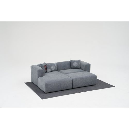 Linden Mini Left - Grey Grey Corner Sofa slika 4