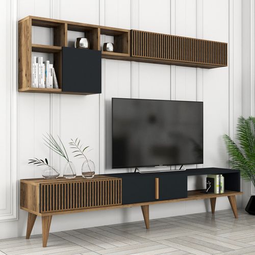 Woody Fashion TV jedinica, Milan TV - Walnut, Anthracite slika 4