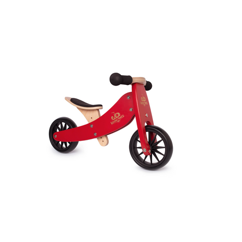 Kinderfeets drvena dječja guralica Tiny Tot 2u1 Cherry Red slika 2