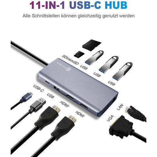 Icybox IB-DK4070-CPD USB-C Docking Stanica s Podrškom za Punjenje 100W slika 2