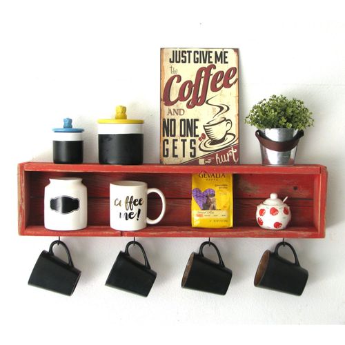 Raf212 Red Kitchen Shelf slika 1