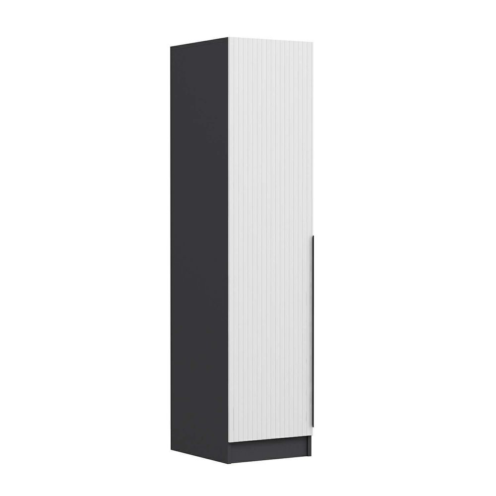 Minar Kale - 8739 Bijela i Antracit Ormar slika 1