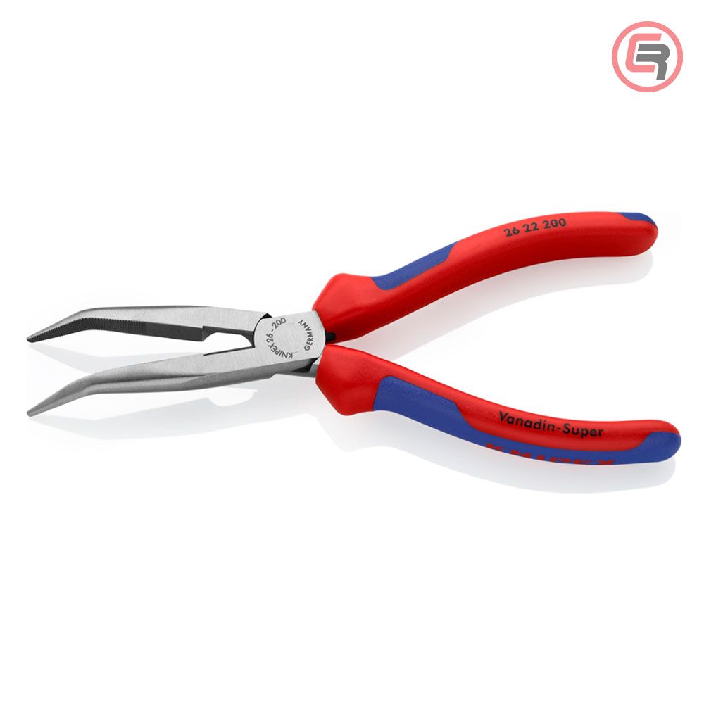 Knipex Kliješta Poluokrugla Špicasta Kriva 200mm – 26 22 200 slika 2