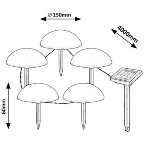 Treppio spoljna solarna lampa slika 7