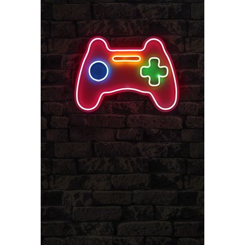 Wallity Ukrasna plastična LED rasvjeta, Play Station Gaming Controller - Pink slika 2