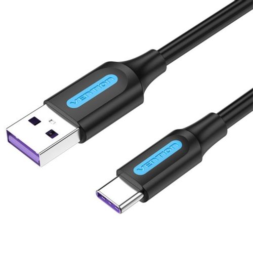 Vention USB 2.0 A Male to C Male 5A Cable 1M Black slika 1