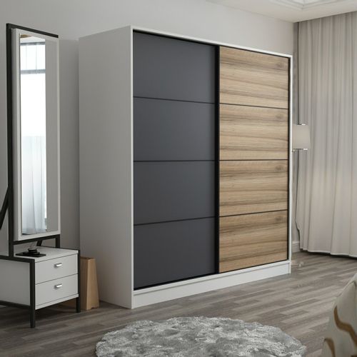 Kale - 7152 WhiteAnthracite Wardrobe slika 2