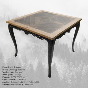 Pina Medium Beech
Brown
Black Dining Table