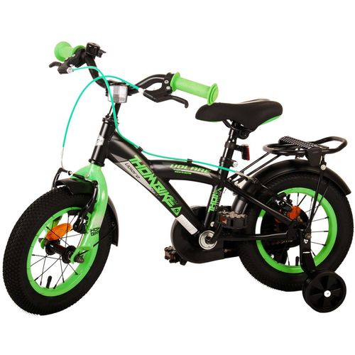 Volare dječji bicikl Thombike 12" s dvije ručne kočnice crno-zeleni slika 14