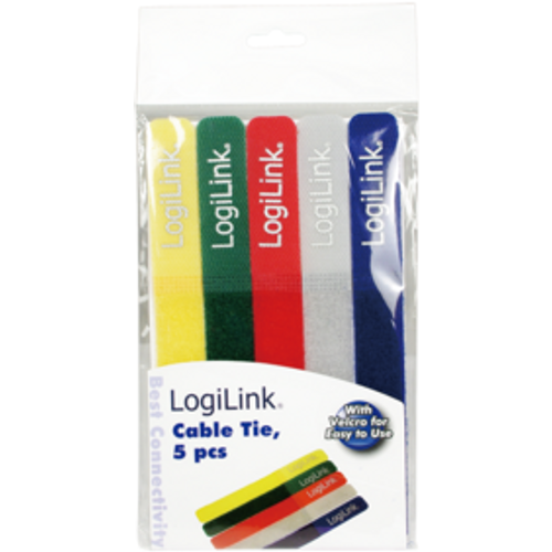 Logilink čičak trakice za vezivanje kablova, 5 boja slika 4