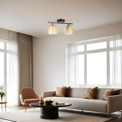 Yeni Nomi 2 Li Siyah Bal Camlı Avize Black
Amber Chandelier slika 1