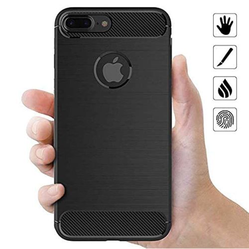 Techsuit - Carbon Silicone maska za iPhone 7 Plus - crna slika 2