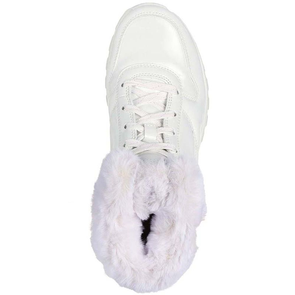 Skechers Čizme za žene White Patent Duraleather/Faux Fur slika 3