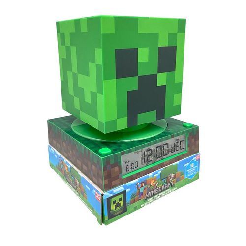 Minecraft 3D lamp with alarm clock slika 3