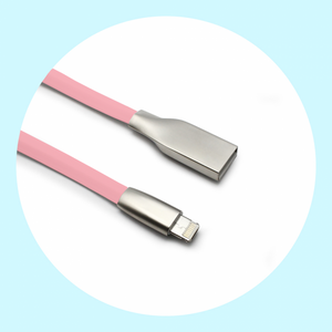 Data kabl Zinc Alloy za iPhone lightning/micro USB pink 1m