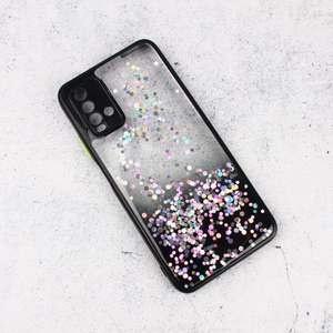 Torbica Frame Glitter za Xiaomi Redmi 9T/Note 9 4G/9 Power crna