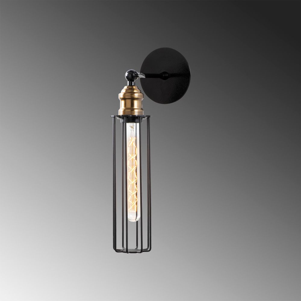 Zumra - 705-A Crna Zidna Lampa slika 4