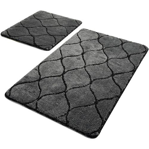 Infinity - Anthracite Anthracite Acrylic Bathmat Set (2 Pieces) slika 2