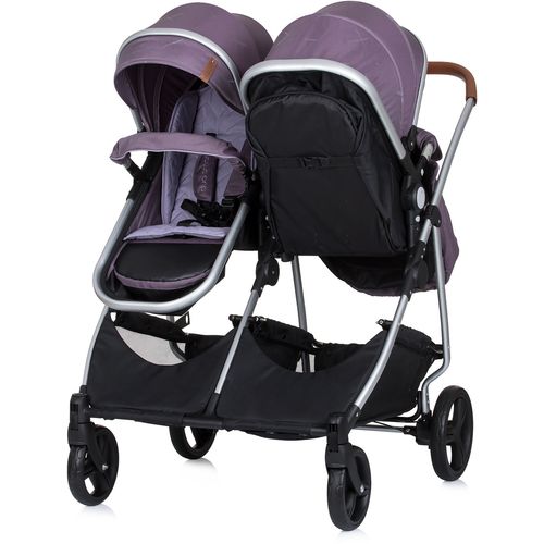 Chipolino dječja kolica za blizance ili dvoje djece Duo Smart - lilac slika 6