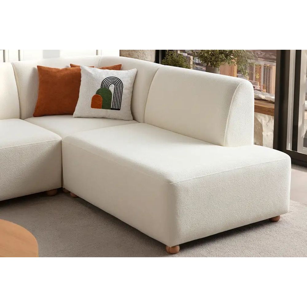 Ugaona Sofa S-Loft Desna - boje: bijela slika 6