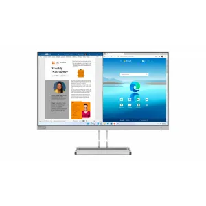 Lenovo 67ABKAC4EU 27" L27i-40 FHD (1920 x 1080) WLED IPS, 16:9, 1300:1, 4ms/6ms, 300 cd/m2, 99% sRGB, 178/178, VGA, 2xHDMI (+cable), AMD FreeSync, Tilt, VESA 100x100, 3Wx2, Audio-out, Cloud Grey