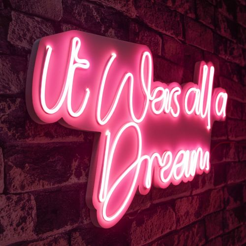 Wallity Ukrasna plastična LED rasvjeta, It was all a Dream - Pink slika 7