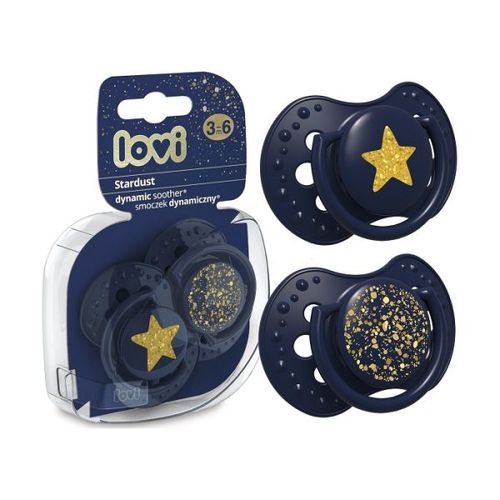 Lovi Silicone Dynamic Varalica 3-6M (2Kom) - Stardust Blue slika 1