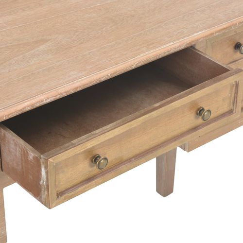 280072 Writing Desk Brown 109,5x45x77,5 cm Wood slika 7