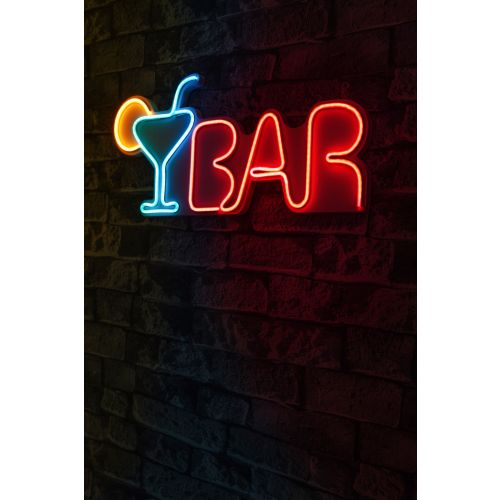 Wallity Ukrasna plastična LED rasvjeta, Bar - Multicolor slika 1