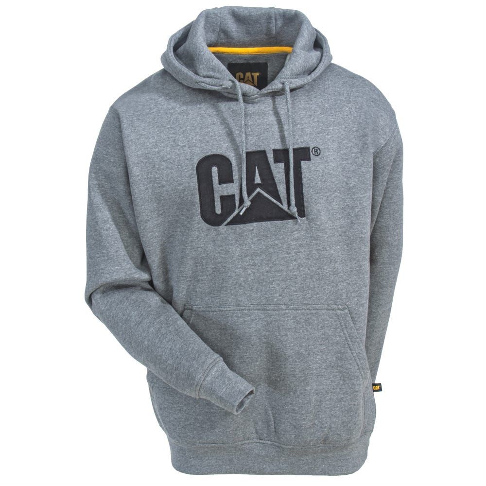 MUŠKI PULOVER SA KAPULJAČOM TAMNO SIVI L  CAT W10646 SIV L slika 2
