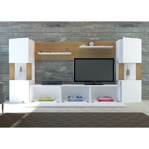 Woody Fashion TV jedinica, Lore - White, Teak