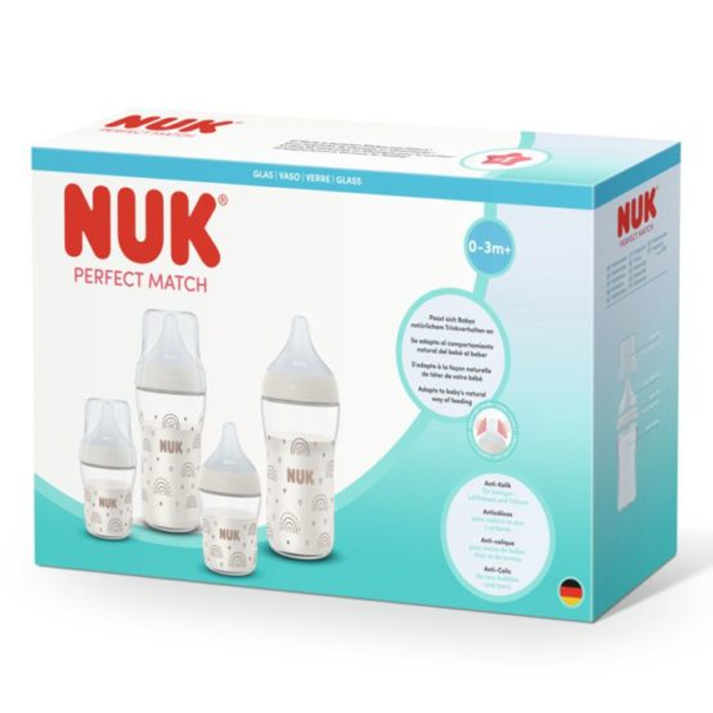 NUK Set staklenih flašica Perfect Match Temperature Control slika 2