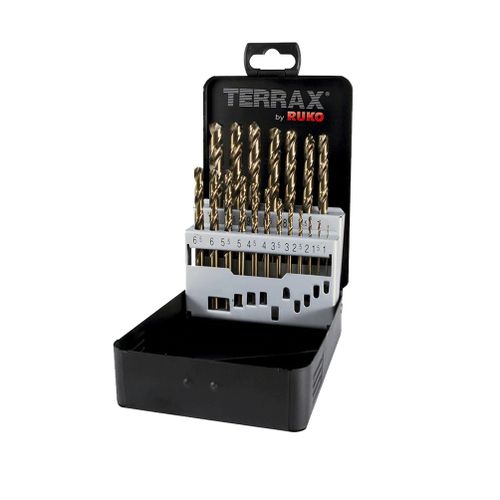 Svrdla spiralna za metal HSSE-Co TERRAX kobalt 1-10/19 dijelova slika 1