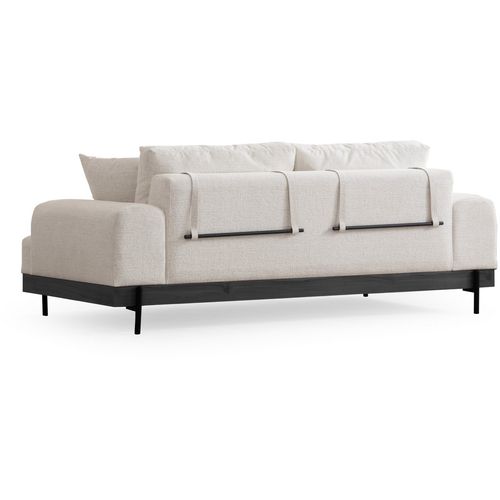 Eti Black 3 Seater - White White 3-Seat Sofa slika 10