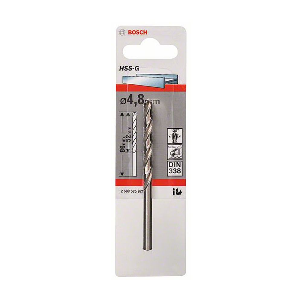 BOSCH Burgija HSS-G 4.8 mm slika 2