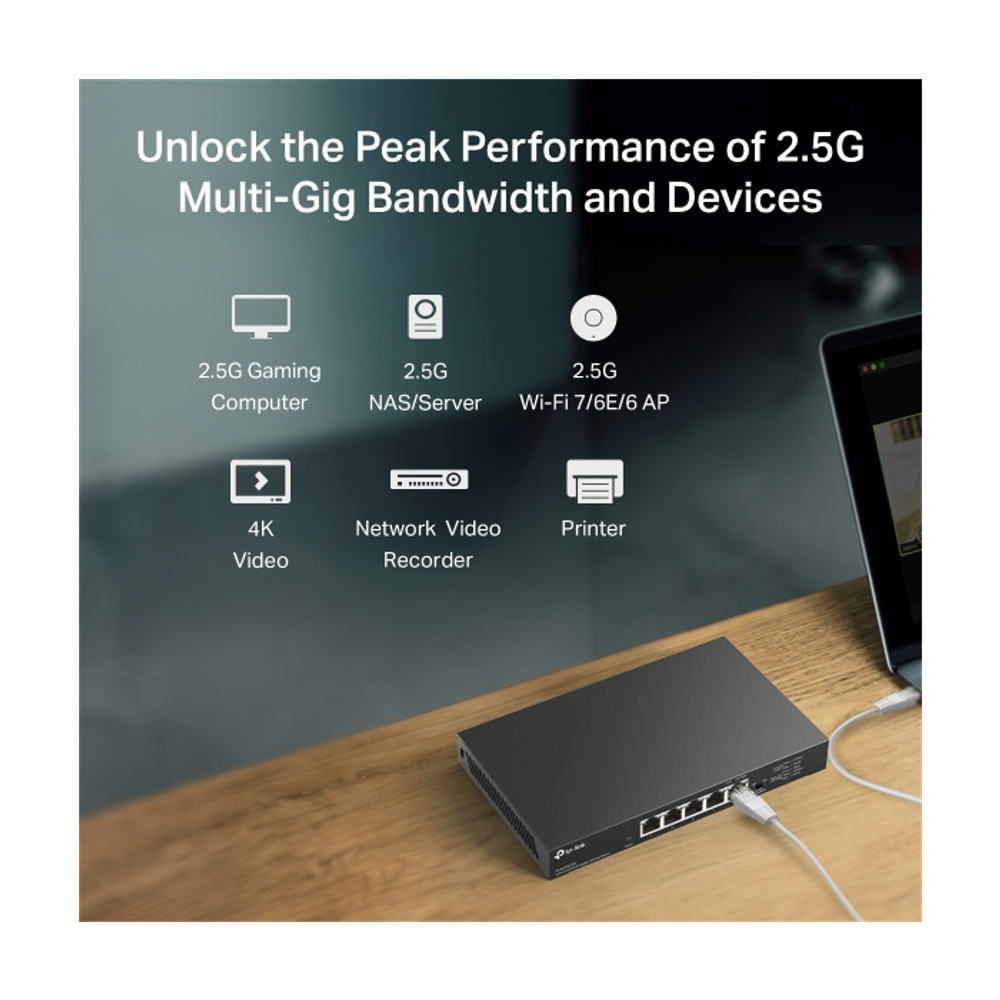 TP-Link SG105-M2 V1 5-portno 2,5 Gbps mrežno stikalo slika 7