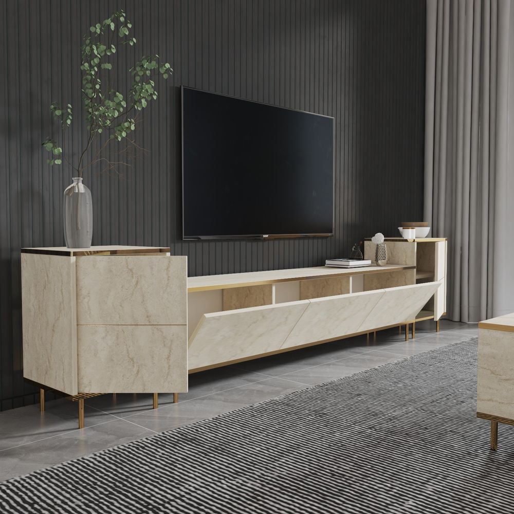 Imaj - Travertine Gold TV Unit slika 3
