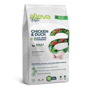 Alleva Holistic Dog Adult Chicken &amp; Duck + Aloe Vera &amp; Ginseng Mini 12 kg