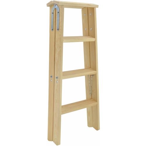 Drveni taburet-stolica AW s 2x4 stepenika i nosivosti do 150 kg slika 2