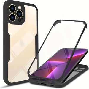 Techsuit - ColorVerse 360 ​​Series obostrana zaštitna maska za iPhone 13 Pro Max - crna