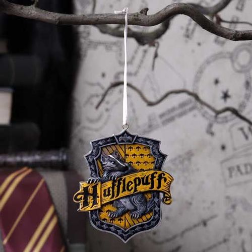 NEMESIS NOW Harry Potter Hufflepuff Grb Viseći Ukras 8 cm slika 8