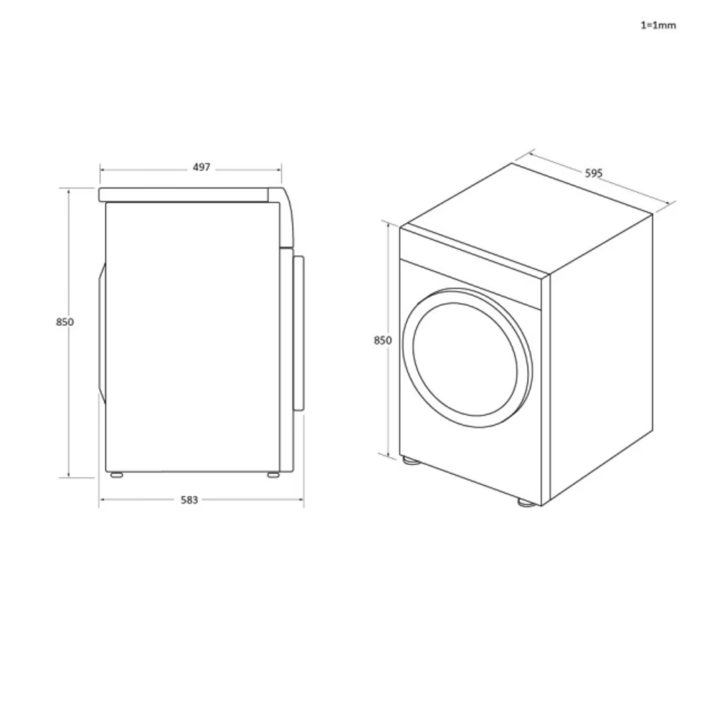 Haier Veš mašina + sušilica HWD80-B14959S8UIS, 8 kg / 5 kg slika 5