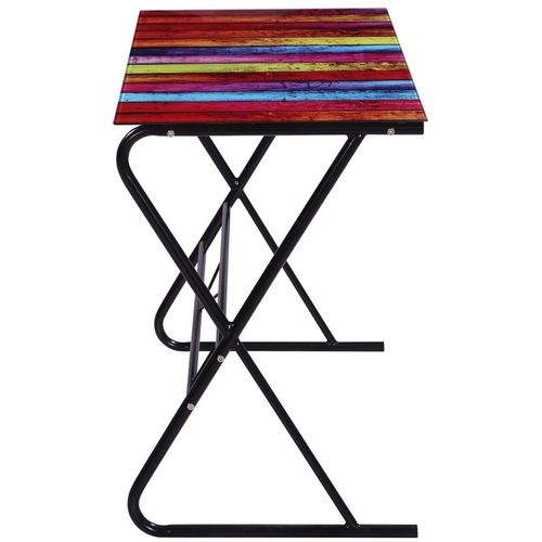 Stakleni stol s dizajnom duge slika 9