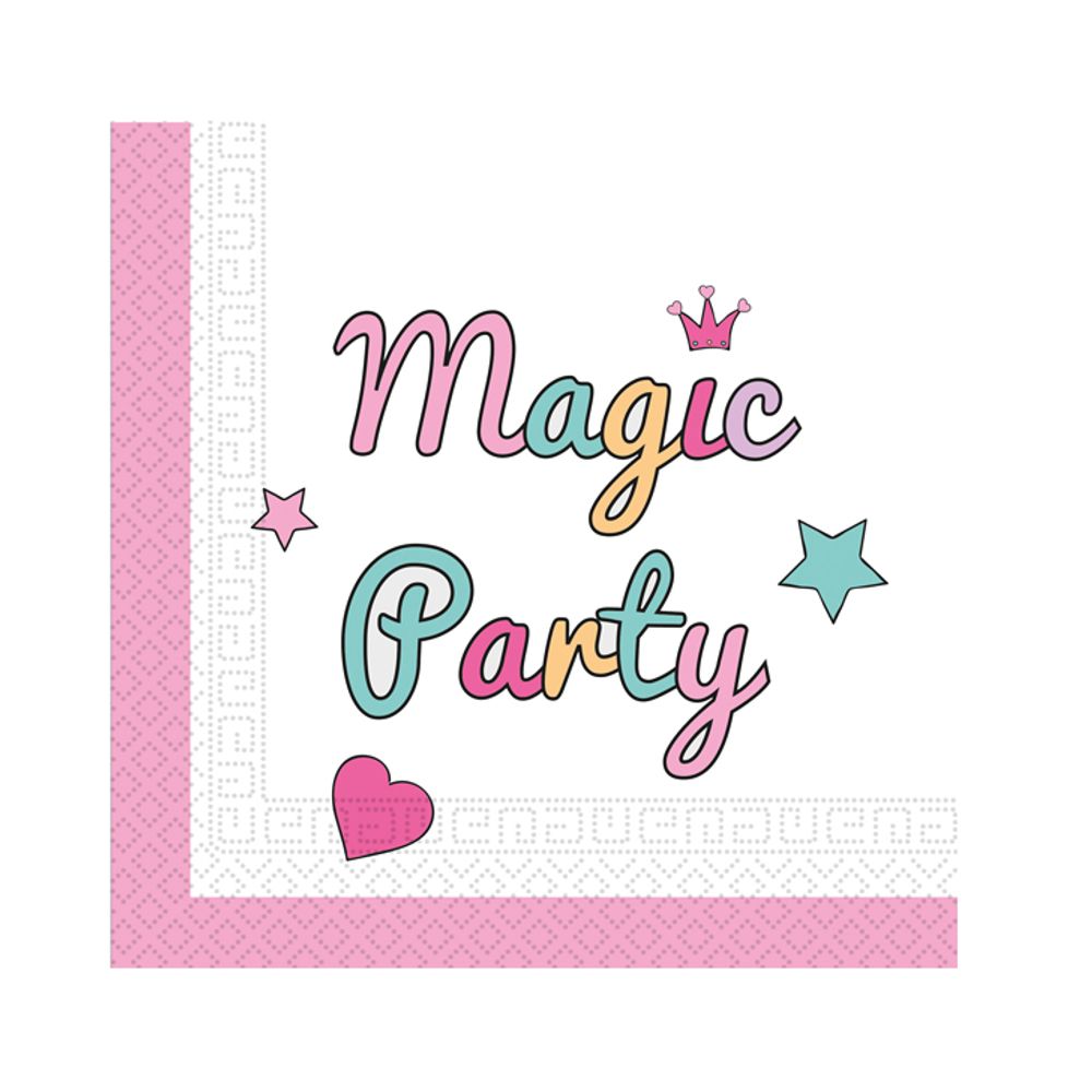 Papirne salvete Magic Party 33x33cm, 20 komada slika 1