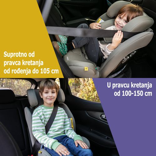 Kiddocare Hero Autosedište Light Grey  40-150cm slika 7