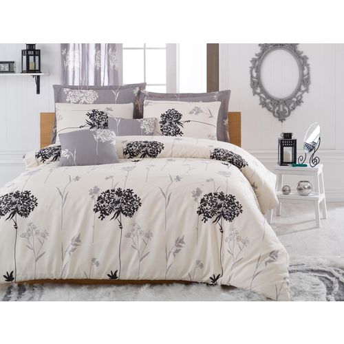 L'essential Maison Efil - Set posteljine za dupli dušek u bež, sivo-bež, sivoj i crnoj boji slika 1