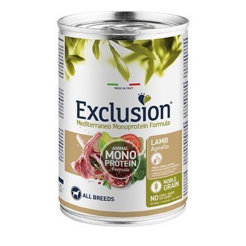 Exclusion Mediterraneo Monoprotein Adult Jagnjetina konzerva 400g slika 1