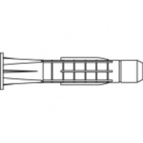 Artikal 88383 Plastični TRIKA TOX višenamjenski tiple TRIKA sa odvojivom kapom Dimenzije: 8 x 51 / 7,0 (100 komada) TOOLCRAFT  tipl 51 mm  TO-5455122 100 St. slika 1